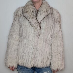 Vintage Saga White Fox Fur Jacket